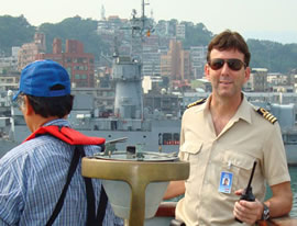 4 Juni - vertrek uit Keelung naar Hong Kong. Mijn eerste meters als kapitein van de Doulos.